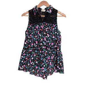 Women's - Kate Spade Greenhouse Floral Lace Yoke Top, Size Small